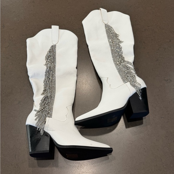 NEW Bellatrix Rhinestone Fringe Western Boots Sz: 6 - Picture 6 of 11
